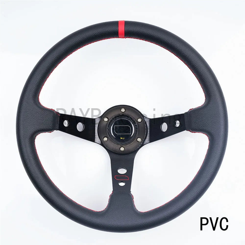 مقود رياضي عالمي 14 إنش (350 مم) شمواه أو PVC – Deep Dish للدرفت والسباقات