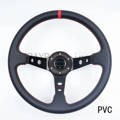 مقود رياضي عالمي 14 إنش (350 مم) شمواه أو PVC – Deep Dish للدرفت والسباقات