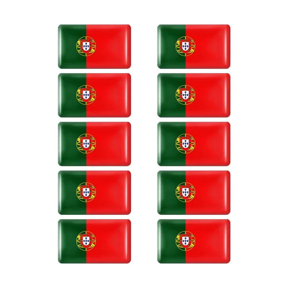 10pcs Epoxy UK United Kingdom Flag Sticker Car Interior Decoration Decal for Jaguar XE XF XJ Land Rover Range Rover Evoque Badge