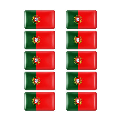 10pcs Epoxy UK United Kingdom Flag Sticker Car Interior Decoration Decal for Jaguar XE XF XJ Land Rover Range Rover Evoque Badge
