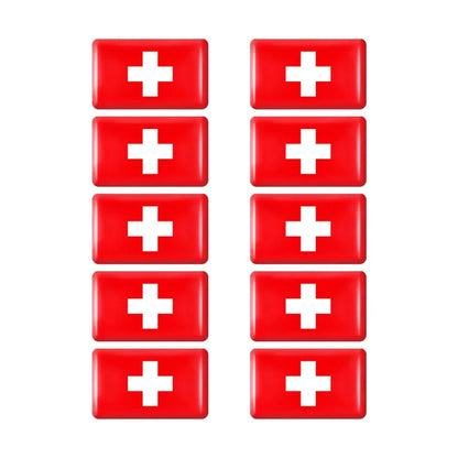 10pcs Epoxy UK United Kingdom Flag Sticker Car Interior Decoration Decal for Jaguar XE XF XJ Land Rover Range Rover Evoque Badge
