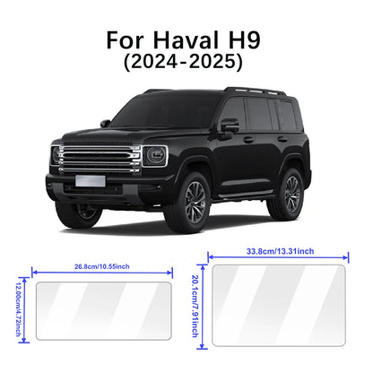 حماية زجاج الشاشة والعدادات لهافال H9 (2024-2025)