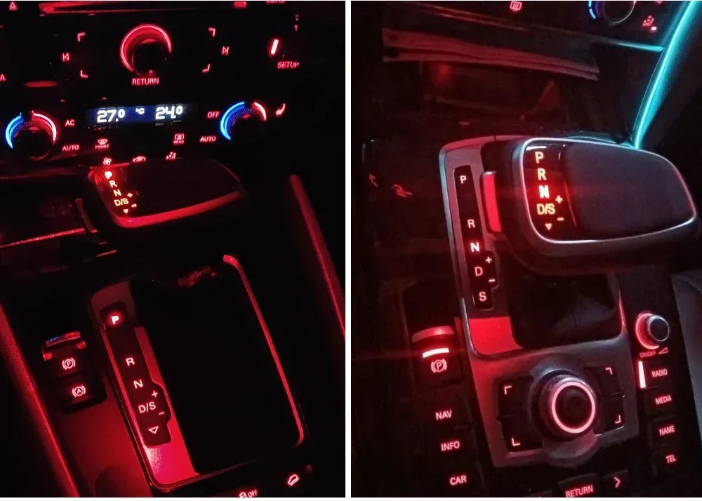 مقبض قير LED لأودي