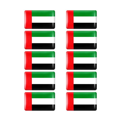 10pcs Epoxy UK United Kingdom Flag Sticker Car Interior Decoration Decal for Jaguar XE XF XJ Land Rover Range Rover Evoque Badge