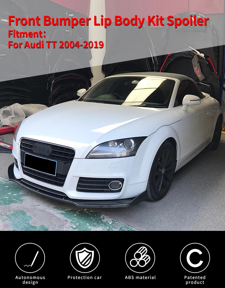 طقم بودي كت لأودي TT / TTRS (2004-2019) – فرونت ليب، سايد سكيرت، زعانف جانبية وملحقات ABS