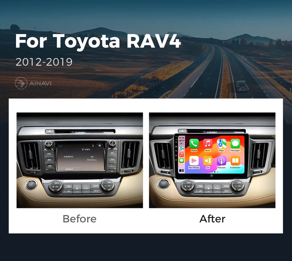شاشة أندرويد لتويوتا RAV4 (2012-2019)