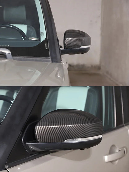 ABS Carbon Fiber For Range Rover Sport L494 2014-2017 ABS Plastic Side Rearview Mirror Cover Trim For Landrover Discovery 4 5
