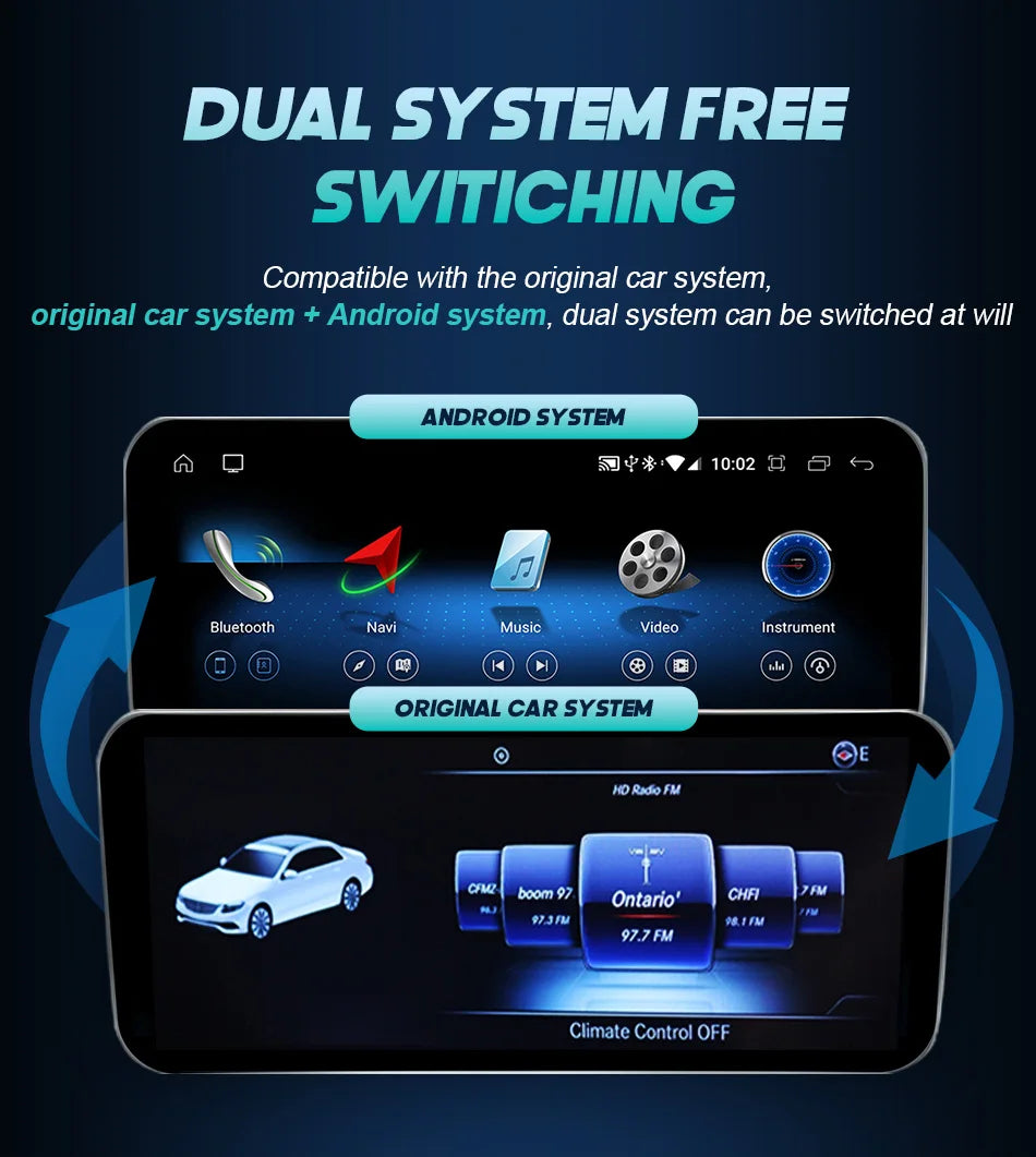 شاشة أندرويد لمرسيدس C-Class (W205)