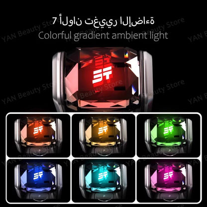 مقبض قير كريستال بإضاءة LED ‏7 ألوان لجيب جيتور T2 / Jetour Traveller (2023-2024)