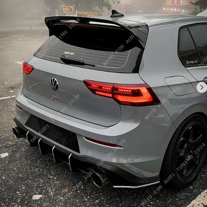 ديفيوزر خلفي Maxton Style لفولكس واجن جولف 8 GTI MK8 (2020-2024) – سبلتر خلفي وحماية جانبية