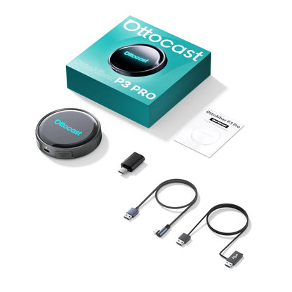 OttoAibox P3 Pro – محول CarPlay وAndroid Auto لاسلكي