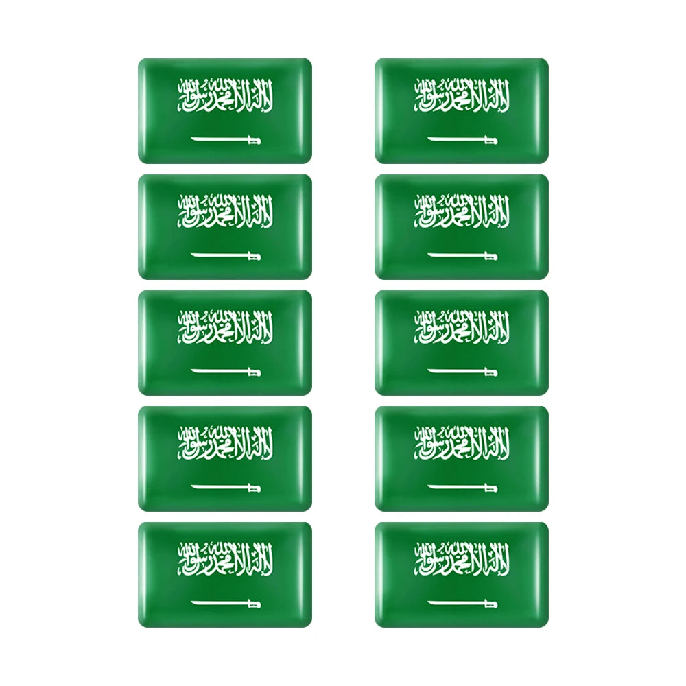 10pcs Epoxy UK United Kingdom Flag Sticker Car Interior Decoration Decal for Jaguar XE XF XJ Land Rover Range Rover Evoque Badge
