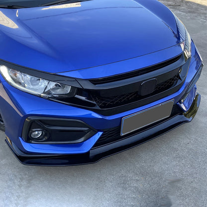 سبويلر أمامي GR Style لهوندا سيفيك الجيل العاشر FK7 وSI (2016-2021) – فرونت ليب وديفيوزر أمامي 3 قطع