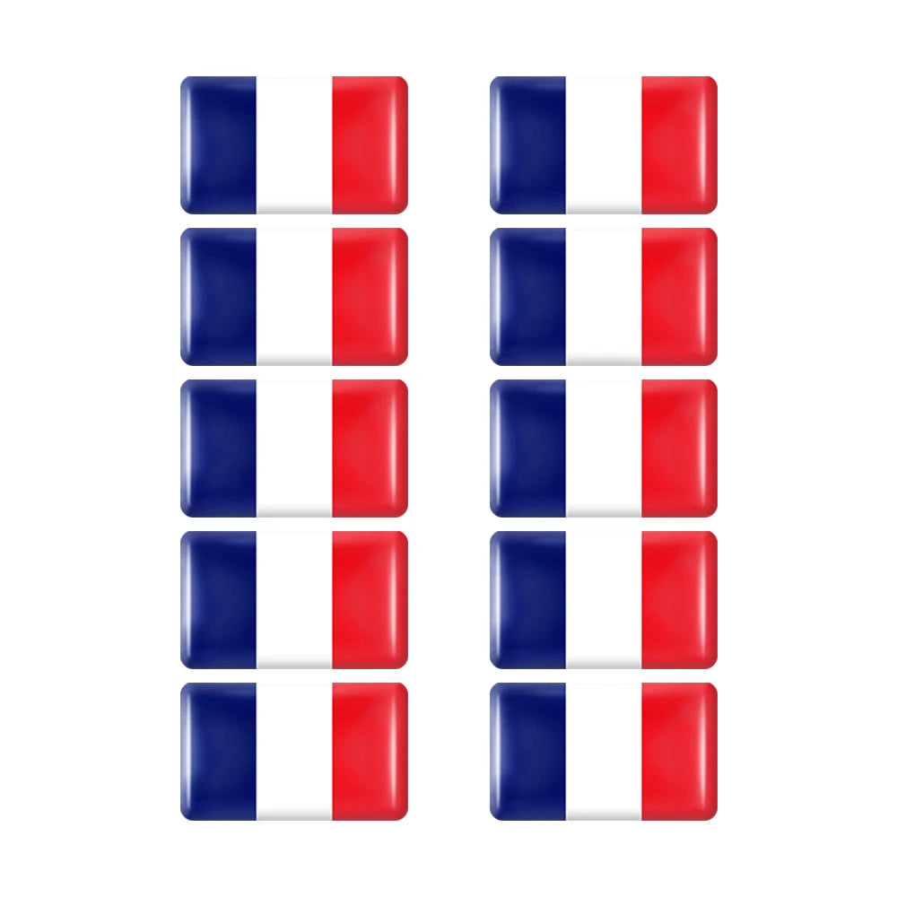 10pcs Epoxy UK United Kingdom Flag Sticker Car Interior Decoration Decal for Jaguar XE XF XJ Land Rover Range Rover Evoque Badge