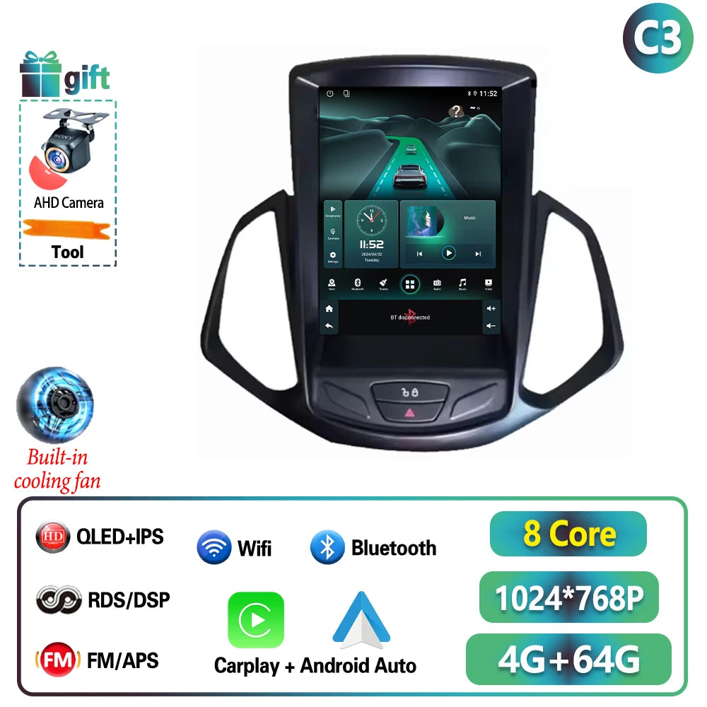 شاشة أندرويد 16 لفورد EcoSport (2013-2017)