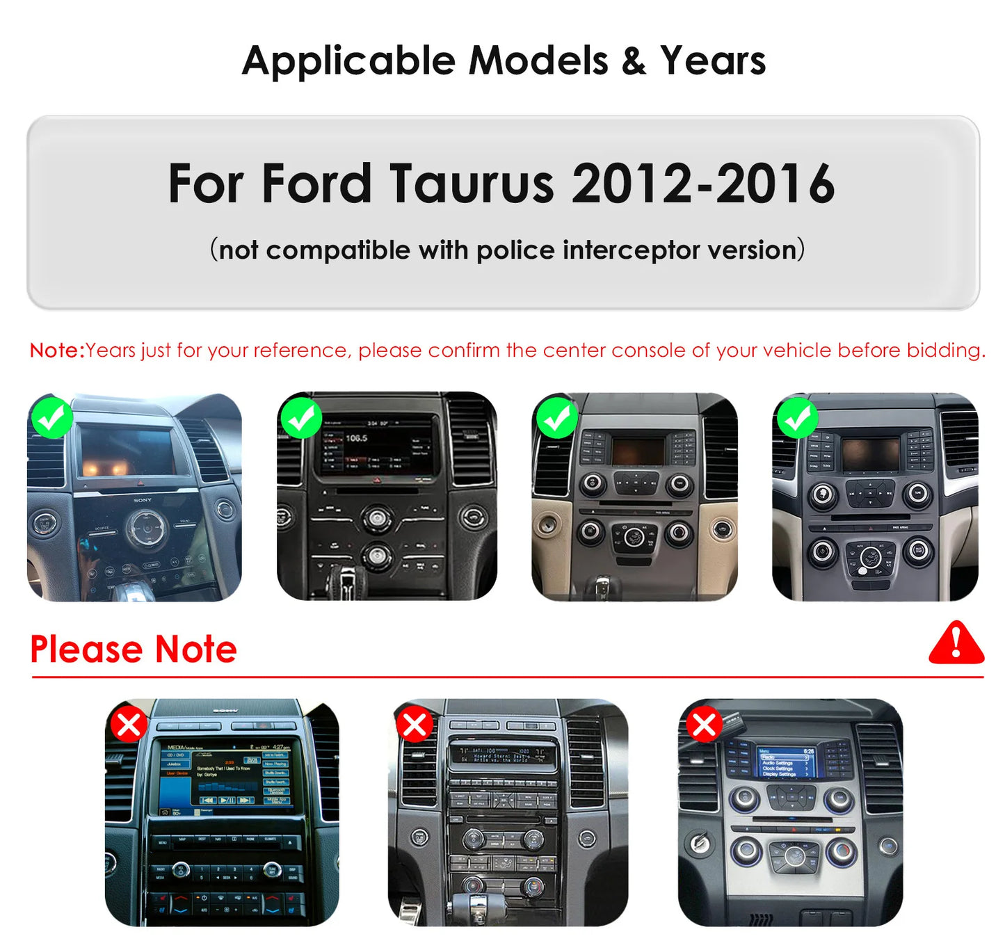 شاشة أندرويد 14 مقاس 9.7 إنش لفورد Taurus (2011-2019)