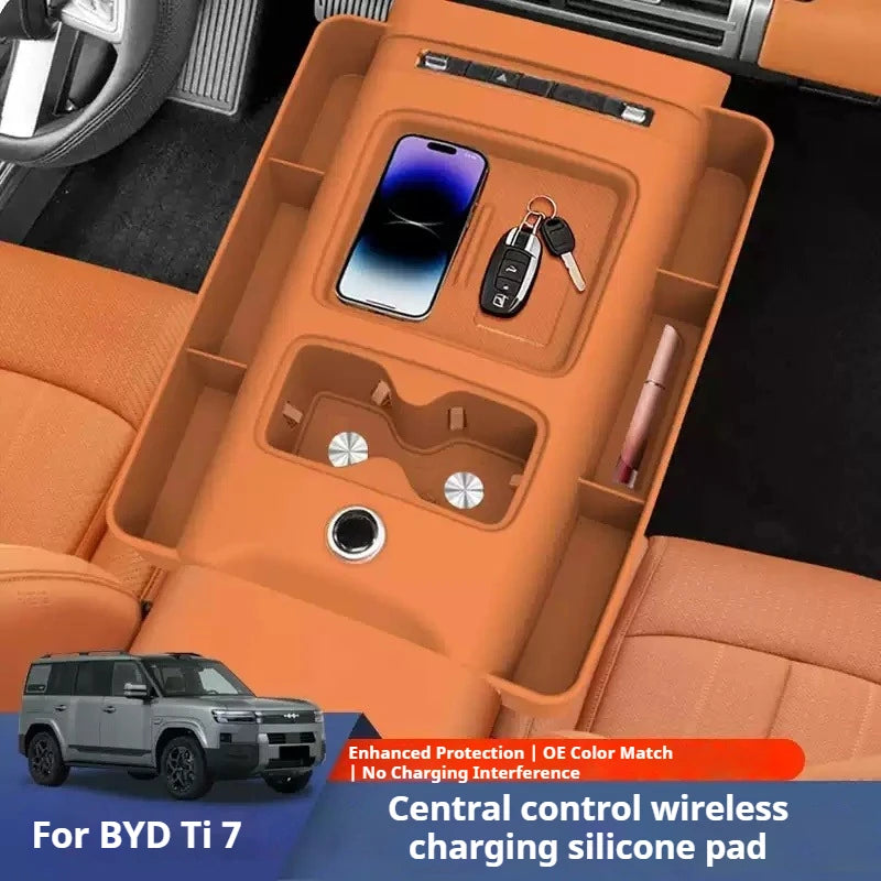 بطانة سيليكون للشاحن اللاسلكي لـ BYD Leopard 7