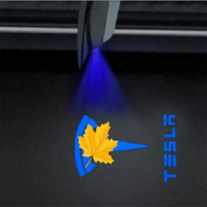 إضاءة شعار LED للأبواب لتسلا