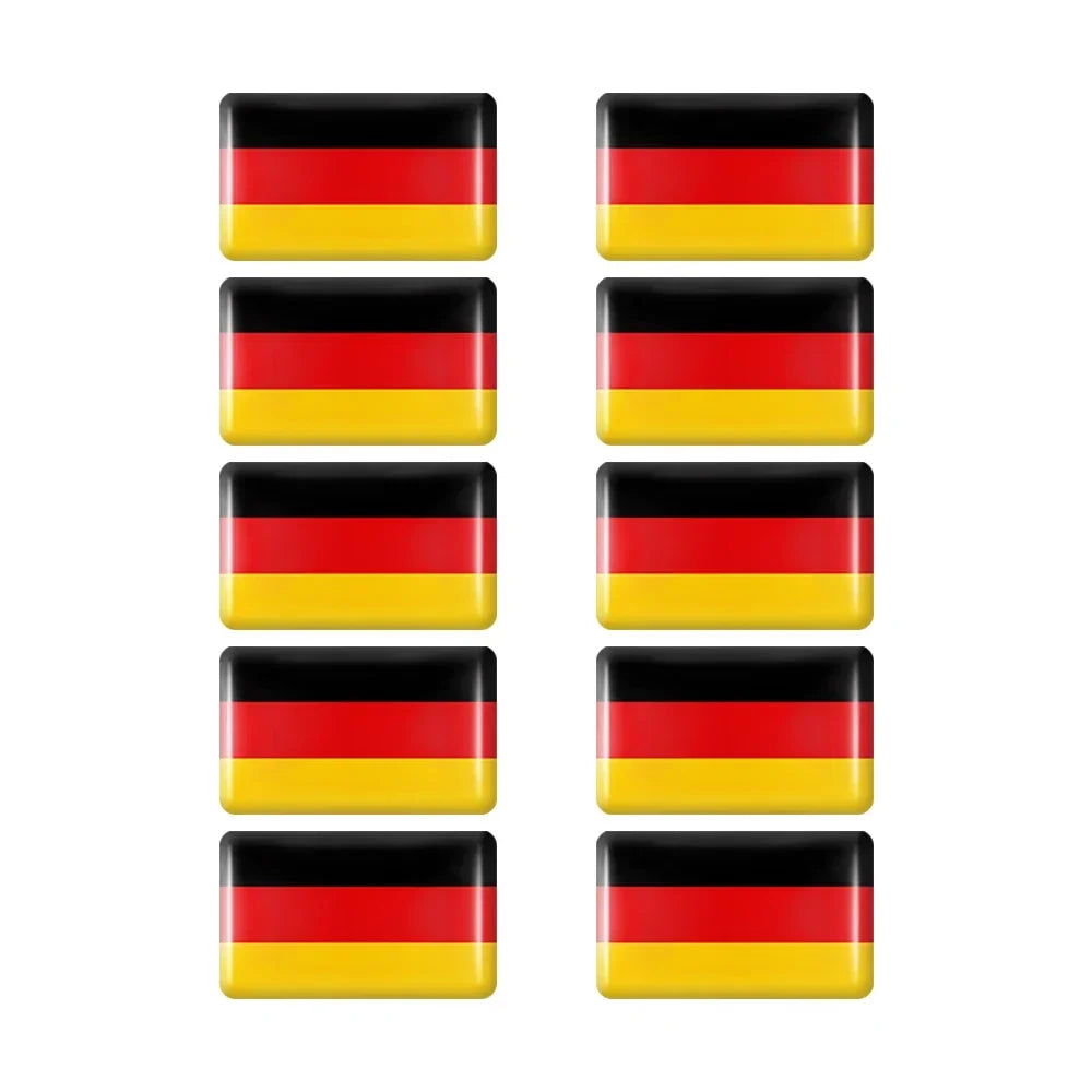 10pcs Epoxy UK United Kingdom Flag Sticker Car Interior Decoration Decal for Jaguar XE XF XJ Land Rover Range Rover Evoque Badge