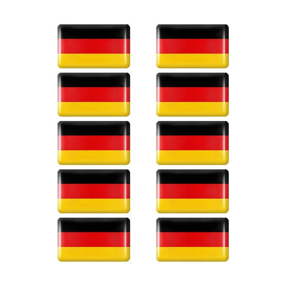 10pcs Epoxy UK United Kingdom Flag Sticker Car Interior Decoration Decal for Jaguar XE XF XJ Land Rover Range Rover Evoque Badge