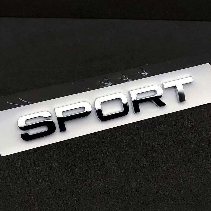 3D ABS Logo Sport HSE Emblem Letters Car Trunk Badge For Land Rover Range Rover L320 Discovery Sport HSE Sticker Accessories
