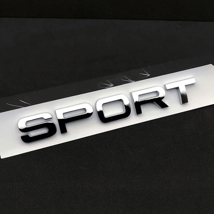 3D ABS Logo Sport HSE Emblem Letters Car Trunk Badge For Land Rover Range Rover L320 Discovery Sport HSE Sticker Accessories