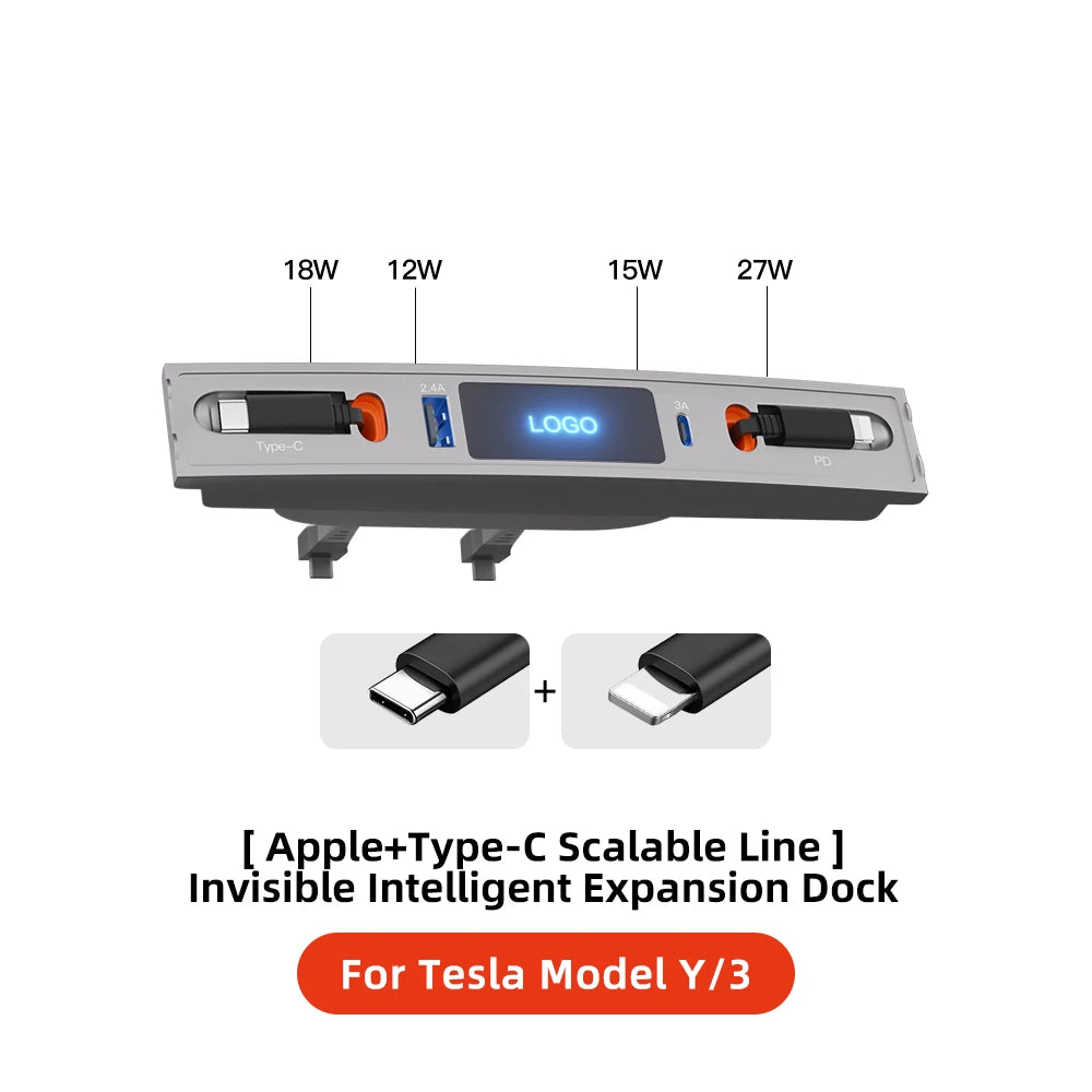 شاحن USB Hub لتسلا موديل 3 / موديل Y