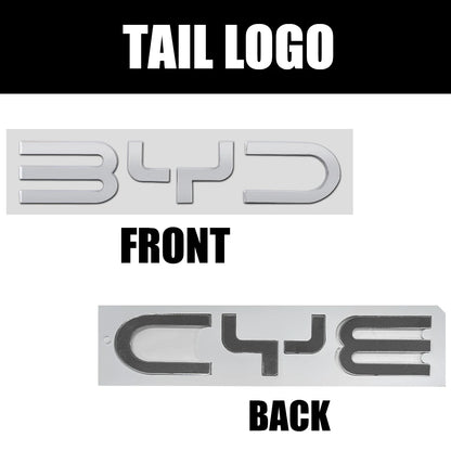 شعارات حروف أمامية وخلفية لـ BYD