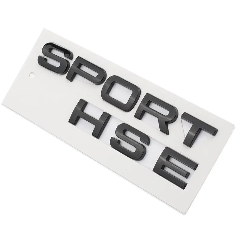 3D ABS Logo Sport HSE Emblem Letters Car Trunk Badge For Land Rover Range Rover L320 Discovery Sport HSE Sticker Accessories