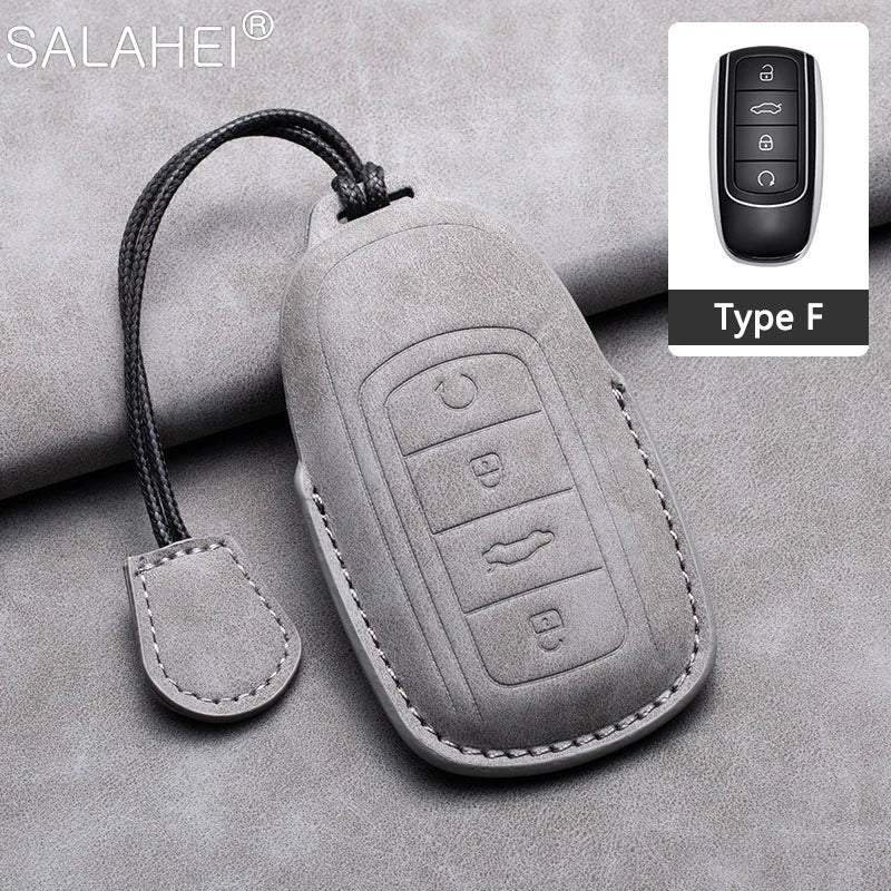 غطاء مفتاح جلدي لشيري تيجو