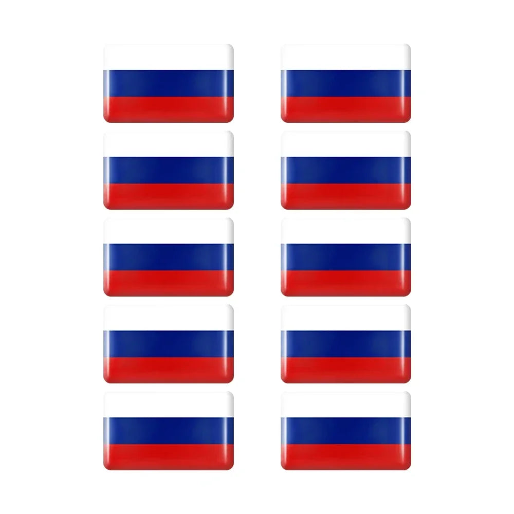 10pcs Epoxy UK United Kingdom Flag Sticker Car Interior Decoration Decal for Jaguar XE XF XJ Land Rover Range Rover Evoque Badge