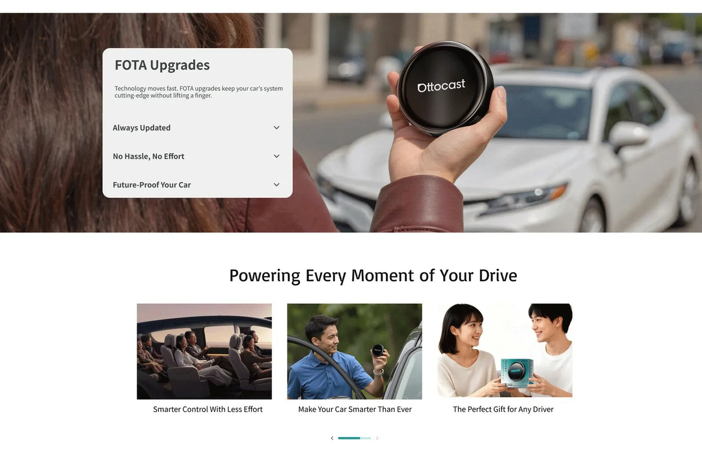 OttoAibox P3 Pro – محول CarPlay وAndroid Auto لاسلكي