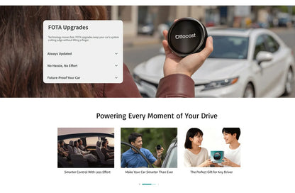 OttoAibox P3 Pro – محول CarPlay وAndroid Auto لاسلكي
