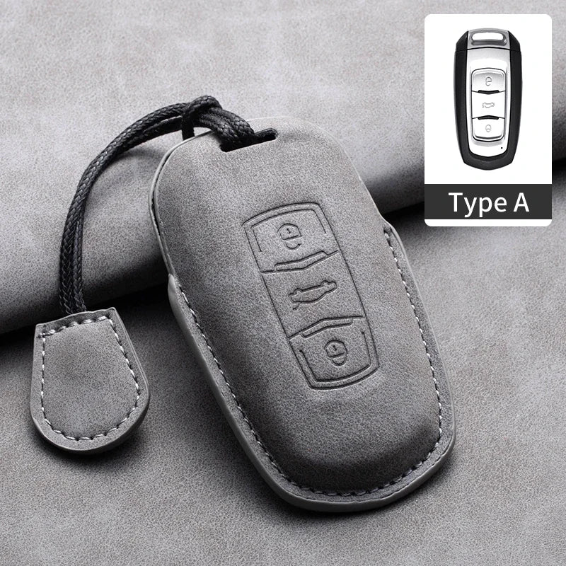 غطاء مفتاح جلدي لـ Geely Coolray