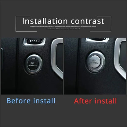 For Land Rover Discovery 4/Land Rover Range Rover 1pc Aluminum Alloy One-Key Start Button Cover Trim