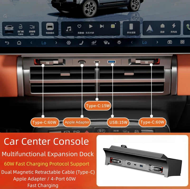 منظم الكونسول الأوسط لـ BYD Leopard 7
