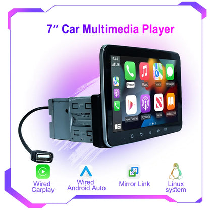 شاشة CarPlay سلكية 7 إنش للسيارة