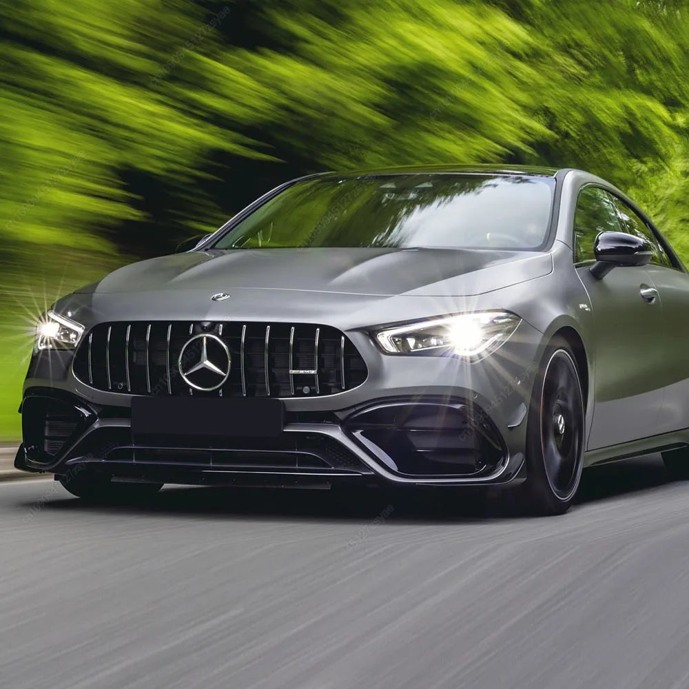 سبلتر جانبي أمامي لمرسيدس CLA45 AMG C118/W118 (2019-2023) – كانارد، شبك ضباب وجناح هوائي ABS