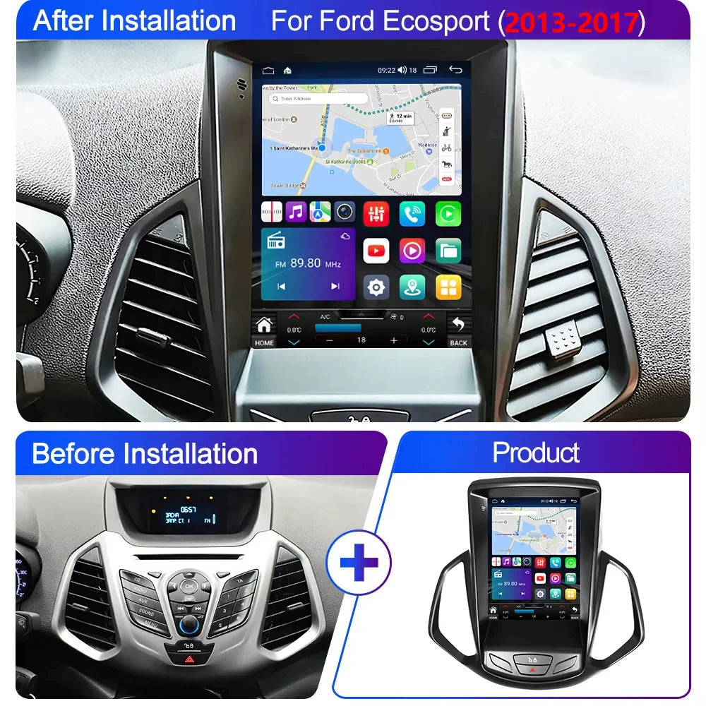 شاشة أندرويد 16 لفورد EcoSport (2013-2017)
