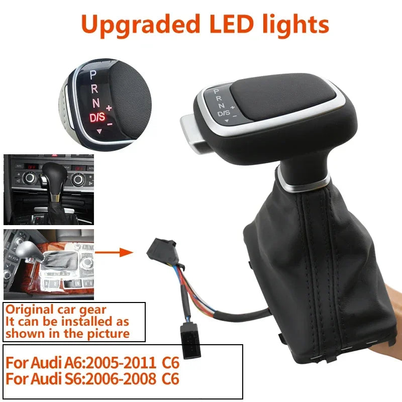 مقبض قير LED لأودي