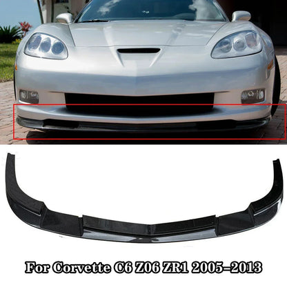 سبويلر أمامي لشفروليه كورفيت C6 Z06 / ZR1 Widebody (2005-2013) – فرونت ليب وسبلتر أمامي