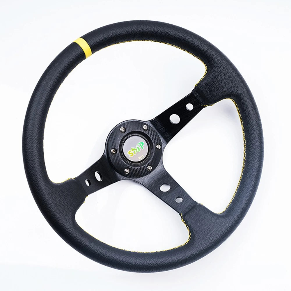 مقود رياضي عالمي 14 إنش (350 مم) شمواه أو PVC – Deep Dish للدرفت والسباقات