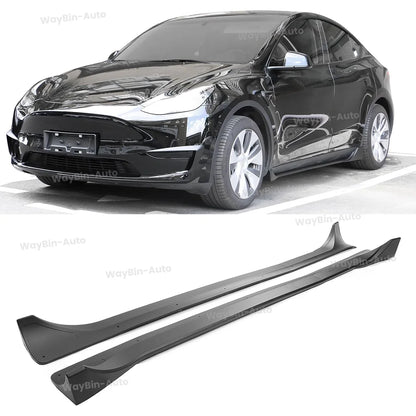 سايد سكيرت لتسلا موديل 3 وModel Y (2017-2023) وModel 3 Highland – ABS بنقشة كاربون
