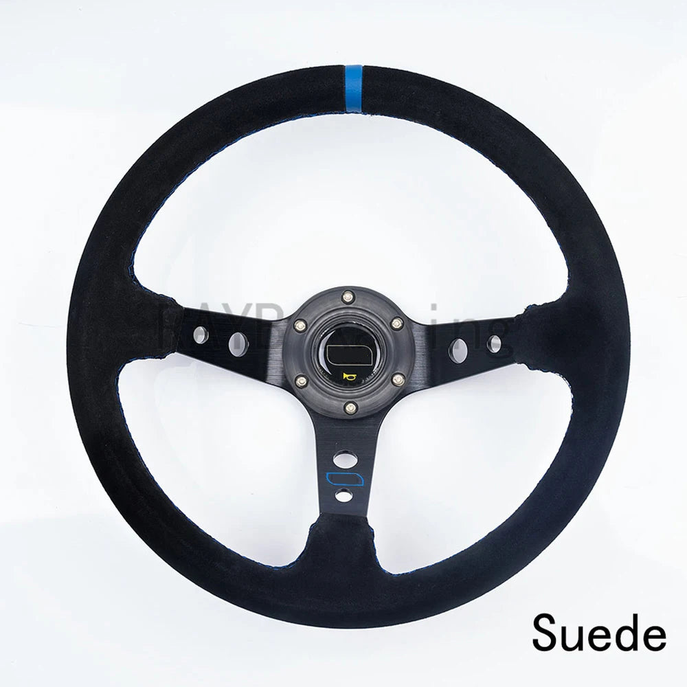 مقود رياضي عالمي 14 إنش (350 مم) شمواه أو PVC – Deep Dish للدرفت والسباقات