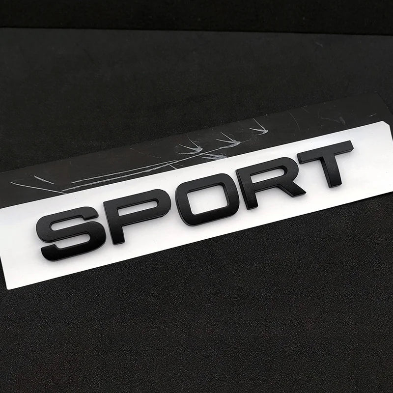 3D ABS Logo Sport HSE Emblem Letters Car Trunk Badge For Land Rover Range Rover L320 Discovery Sport HSE Sticker Accessories