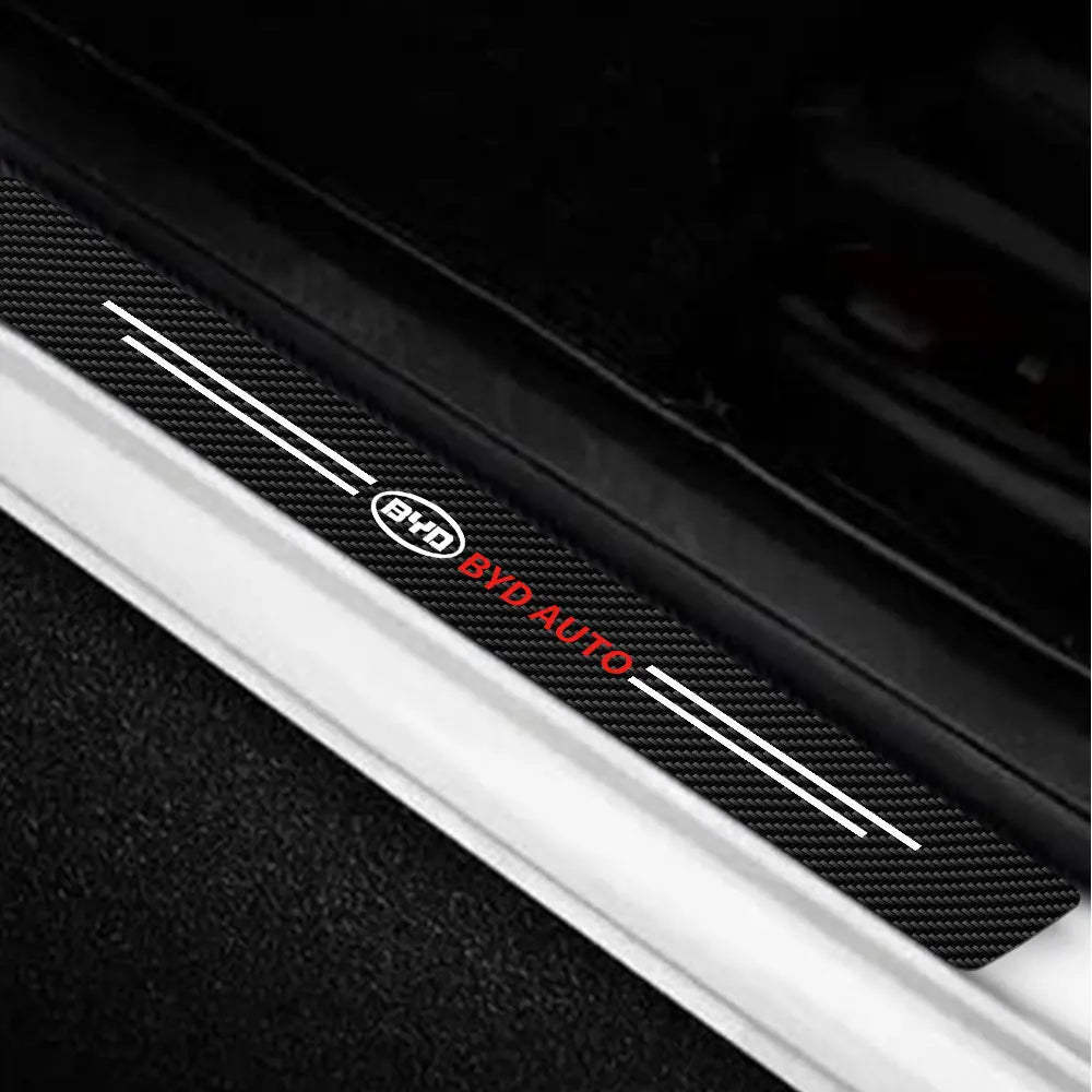 حماية عتبات الأبواب بنقشة الكاربون لـ BYD