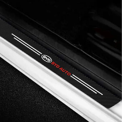حماية عتبات الأبواب بنقشة الكاربون لـ BYD