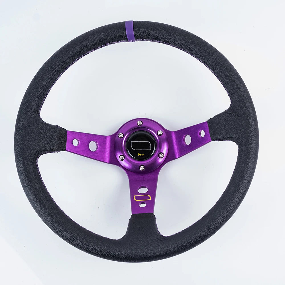 مقود رياضي عالمي 14 إنش (350 مم) شمواه أو PVC – Deep Dish للدرفت والسباقات