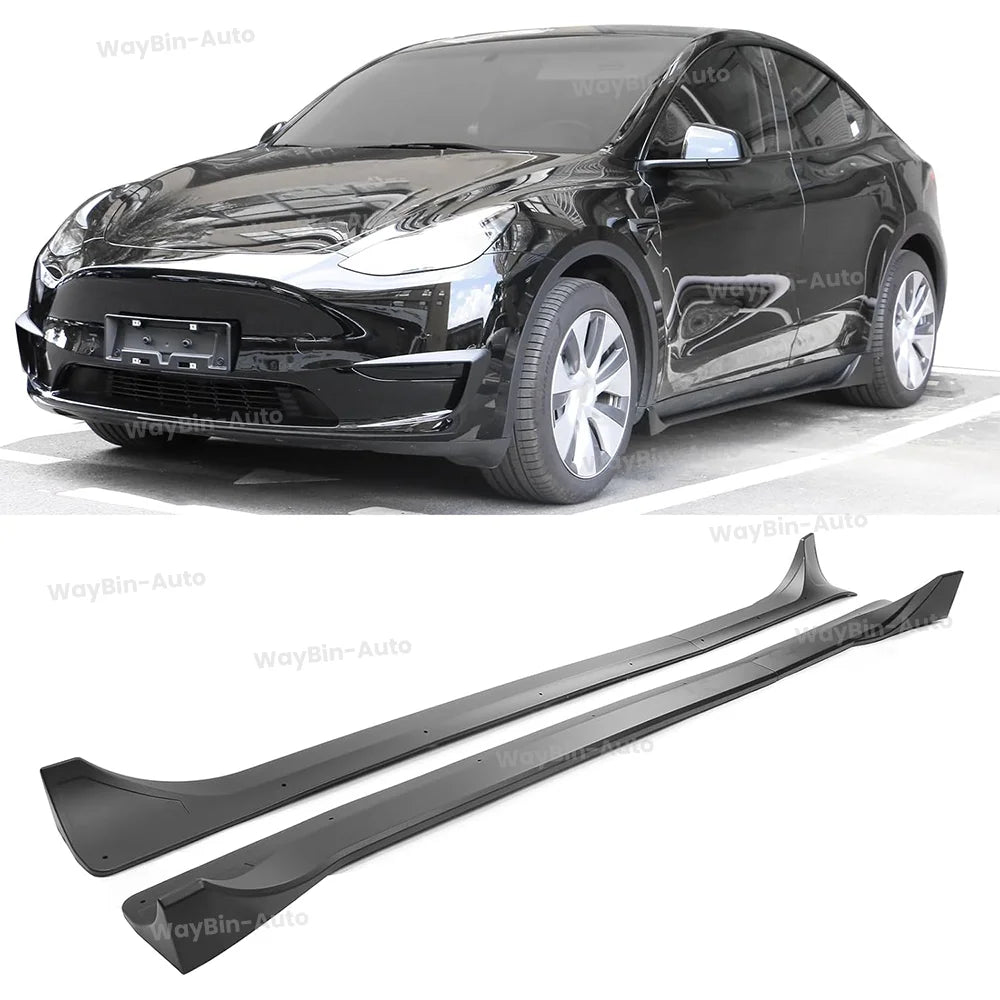 سايد سكيرت لتسلا موديل 3 وModel Y (2017-2023) وModel 3 Highland – ABS بنقشة كاربون