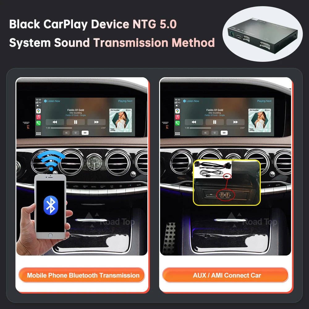 واجهة CarPlay لاسلكية لمرسيدس S-Class (W222)